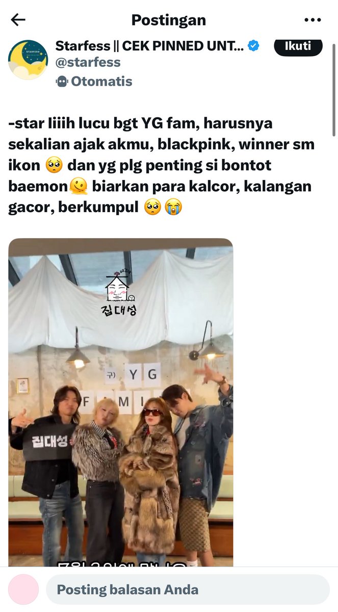 eajw00ah's tweet photo. aduh, that’s why i hate “yg family” agenda soooo much. aamiin bgt sur semoga kontrak abis bisa langsung keluar dari sana ya wkwkwk 🏋🏻‍♀️ https://t.co/FeMIav29oP