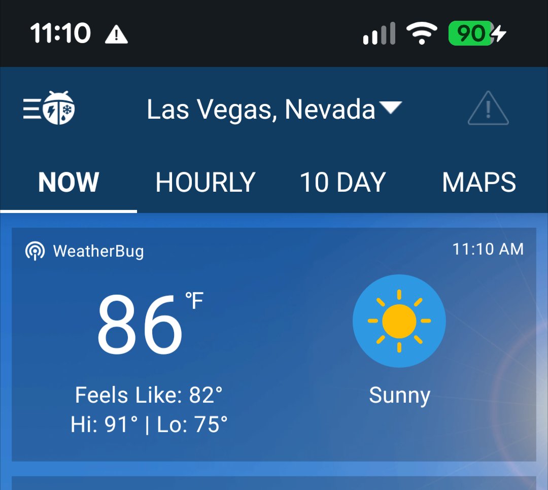 realvegasdotcom's tweet photo. Are the #KOBB s such snowflakes that this glorious day in Las Vegas requires an extreme heat warning from the weather services? Who's in charge over there, Frosty the Snowman? https://t.co/7zlvgZ2jKj