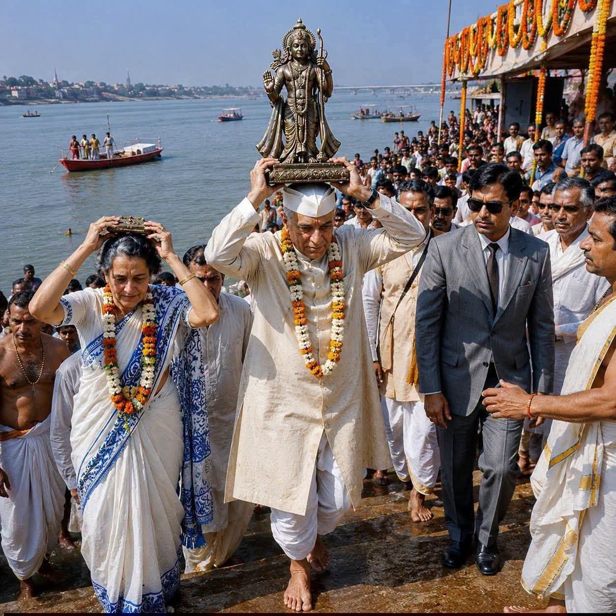 cprai's tweet photo. 1951 मे नेहरू जी की सरकार 38 हजार मंदिरों की संपत्तियों को निजी मठाधीशों और स्थानीय चोरों से बचाने के लिए 'मद्रास हिंदू धार्मिक और धर्मार्थ बंदोबस्ती (HRCE) अधिनियम, 1951' को पूरी कड़ाई से लागू किया था....................
                       इस ऐतिहासिक कानून के तहत अकेले तमिलनाडु और आंध्र प्रदेश के 38,00,000 (38 लाख) से अधिक मूल्य की संपत्तियों वाले 38,000 से अधिक मंदिरों को कड़े सरकारी ऑडिट के दायरे में लाकर सुरक्षित किया गया था.................

इसके बाद 1979 में इंदिरा गांधी के कार्यकाल में तिरुपति देवस्थानम (TTD) के लिए विशेष कानून बनाकर यह सुनिश्चित किया गया कि चढ़ावे का एक-एक पैसा सीधे सरकारी खजाने के नियमों के तहत ऑडिट हो..............

कांग्रेस के इसी कड़े और ईमानदार संस्थागत ढांचे के कारण 70 सालों तक किसी भी बड़े नेता या कालनेमी की  हिम्मत नहीं हुई कि वे जन-भावनाओं के पैसे और मंदिरों के दान-पात्रों पर डाका डाल सके.................

     2014 मे "ये नया भारत है"का नारा देने वाली अनपढ़ मदारी सरकार के दावों की हकीकत को गणितीय आंकड़ों के तराजू पर तौलकर देखिए तो इनका छलावा देखकर खून खौल उठेगा................................

जो सरकार देश के आम नागरिकों से ₹10 के डिजिटल लेन-देन का हिसाब मांगती है, उसने राम मंदिर जैसे महा-अभियान में देश की गरीब जनता से आए ₹3,200 करोड़ से अधिक के भारी-भरकम चंदे का कैग (CAG) या किसी स्वतंत्र सरकारी एजेंसी से आज तक ऑडिट क्यों नहीं कराया?????????????????????

राममंदिर संचालन के लिए बनी ट्रस्ट ने चढ़ावा मे मिले दान के रूप चांदी, सोने की ईंट, आभूषण, नकदी को लेकर कभी सार्वजनिक बयान नहीं दिया, ऑडिट की तो बात ही क्या किया जाए???????

आज सरकार धर्म के नाम पर मन्दिरो का पैसा खा रही है सरकार का मुखिया कहने लगा है कि पैसा हिन्दुओ का है 

पैसा खाना हमारा अधिकार है क्या आपने पैसा भगवान को दिया या इन नीन्च निर्लज्ज को दिया जो भगवान का पैसा अपनी अय्यासी के लिये सरकार बनाने के लिये चुनाव लड़ने के लिये प्रयोग कर रहा है 

ऐसी नीन्च मानसिकता वाले अय्यास सरकार के उच्च पद से उतार फ़ेको देश अब इन बेइमानो को बरदास्त करने के पक्ष मै नही है