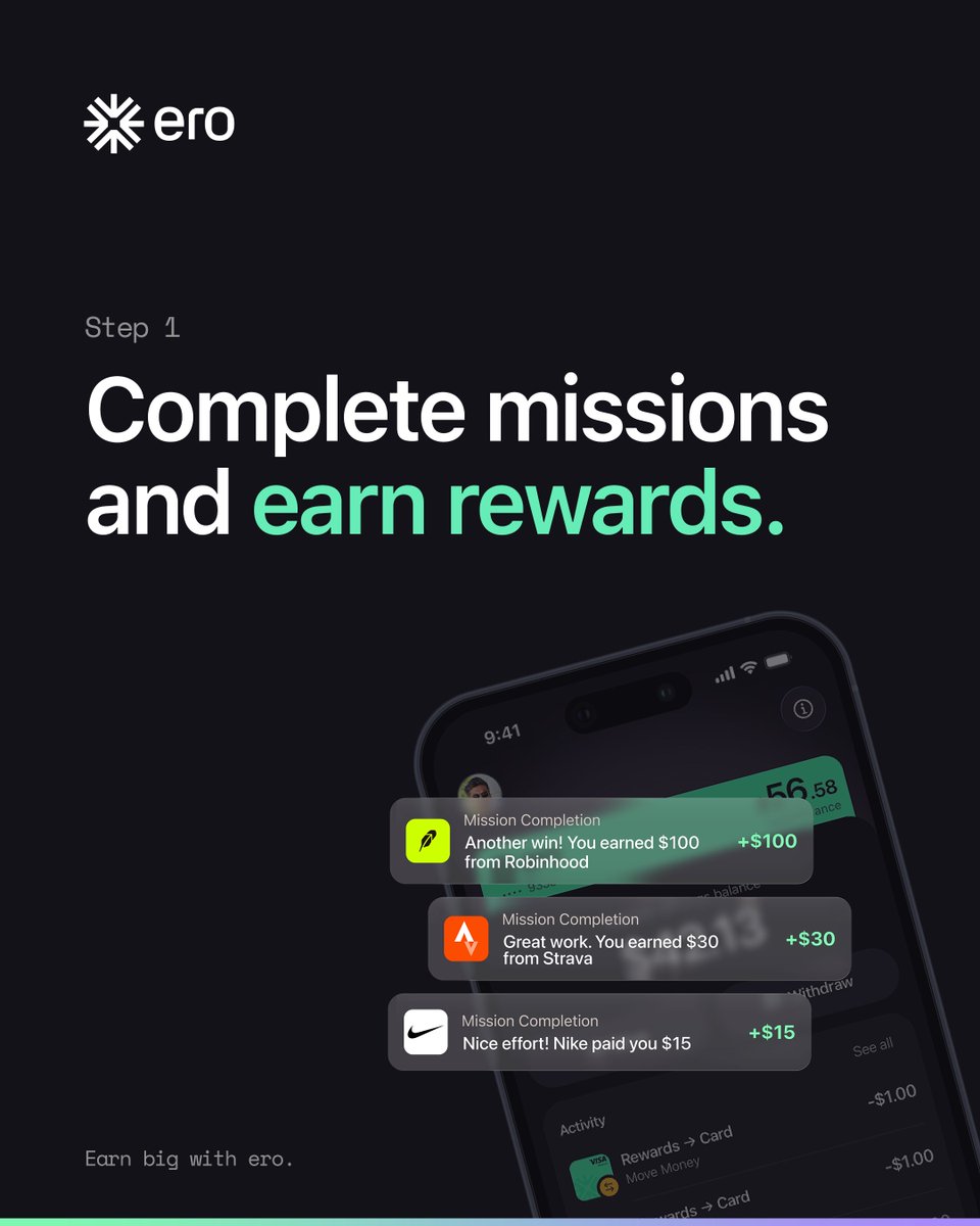 earnos_io's tweet photo. Be rewarded for who you are and what you do online. 

Explore brands.
Complete missions. 
Earn rewards.

And earn even more as you share with friends, including the friends they invite!

Check out ero now https://t.co/xWmpH7PBob