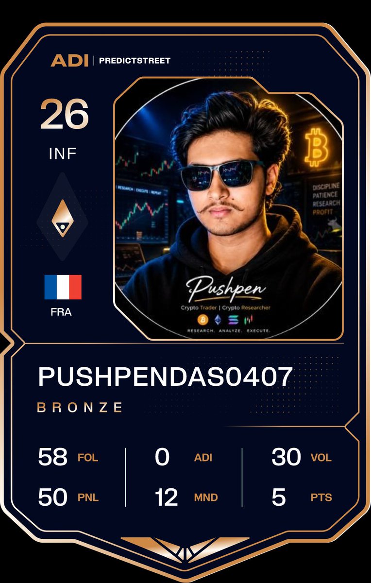 Pushpendas0407's tweet photo. BUILD YOUR STREAK.
OPEN DAILY PACK. WIN PTS, MULTIPLIERS &amp; FIFA WORLD CUP 2026™ TICKETS..
https://t.co/PCYOIg05M8
@ADIChain_ @Predictstreet @elonmusk @binance @X https://t.co/h2TTn8aGF9