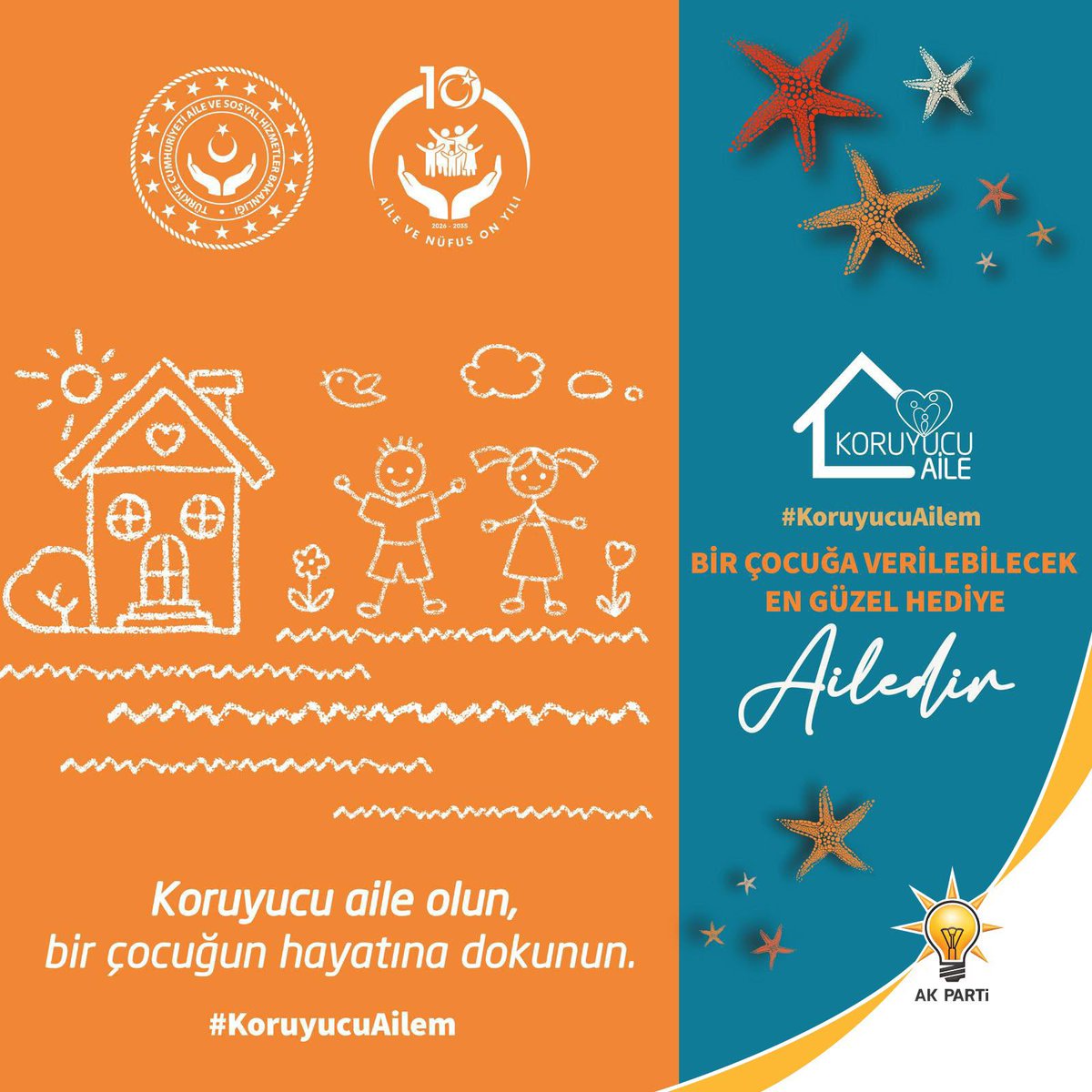 mustafa_yavuz16's tweet photo. Bir çocuğun hayatına umut olmak, ona güvenli bir yuva ve sevgi dolu bir gelecek sunmak tarif edilemez bir iyiliktir.

Koruyucu aile olarak çocuklarımızın hayatına dokunan, onlara şefkatle sahip çıkan tüm ailelerimizin Koruyucu Aile Günü kutlu olsun.

#KoruyucuAilem https://t.co/bbQ3JsGNnO