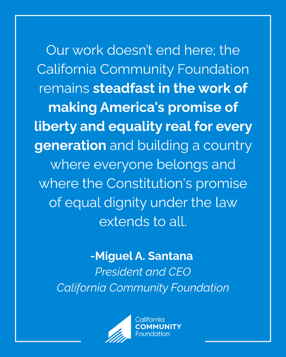 calfund's tweet photo. Today's Supreme Court decision affirms one of our nation's most enduring principles: that every child born in the US is an American citizen, equal in dignity and equal under the law.
 
CCF remains steadfast in the work of making liberty and equality real for every generation. https://t.co/CCdAYIzWCN