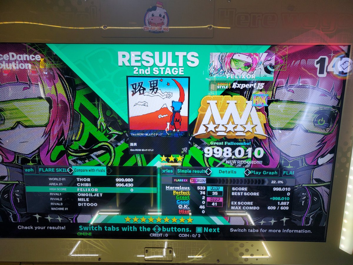 Felixor_93's tweet photo. First try all of rhe the new songs from the recently unlocked pack..

Sad that I wasn't able to play properly because there's maimai cab next to me and as you expect, their tapping sound is FUCKING LOUD that I lost my mood to git gud..

And some score fixes at the end of session https://t.co/QzqZQRRPmU