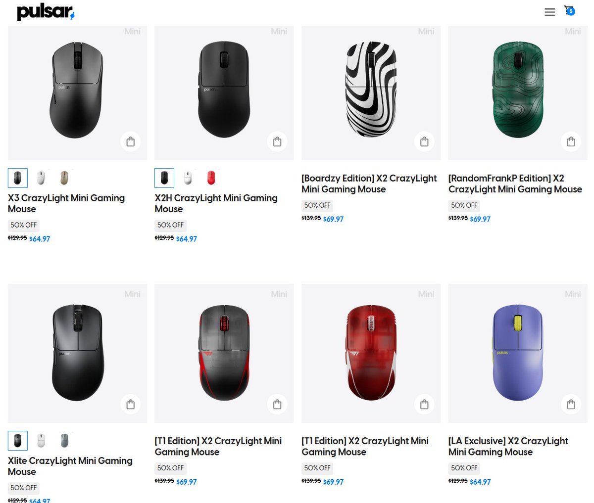 randomfrankp's tweet photo. Pulsar is having a crazy Anniversary sale right now with mice up to 50% off....wild!
🔥 https://t.co/16dNZR7Siw https://t.co/XNHhhEJv8V