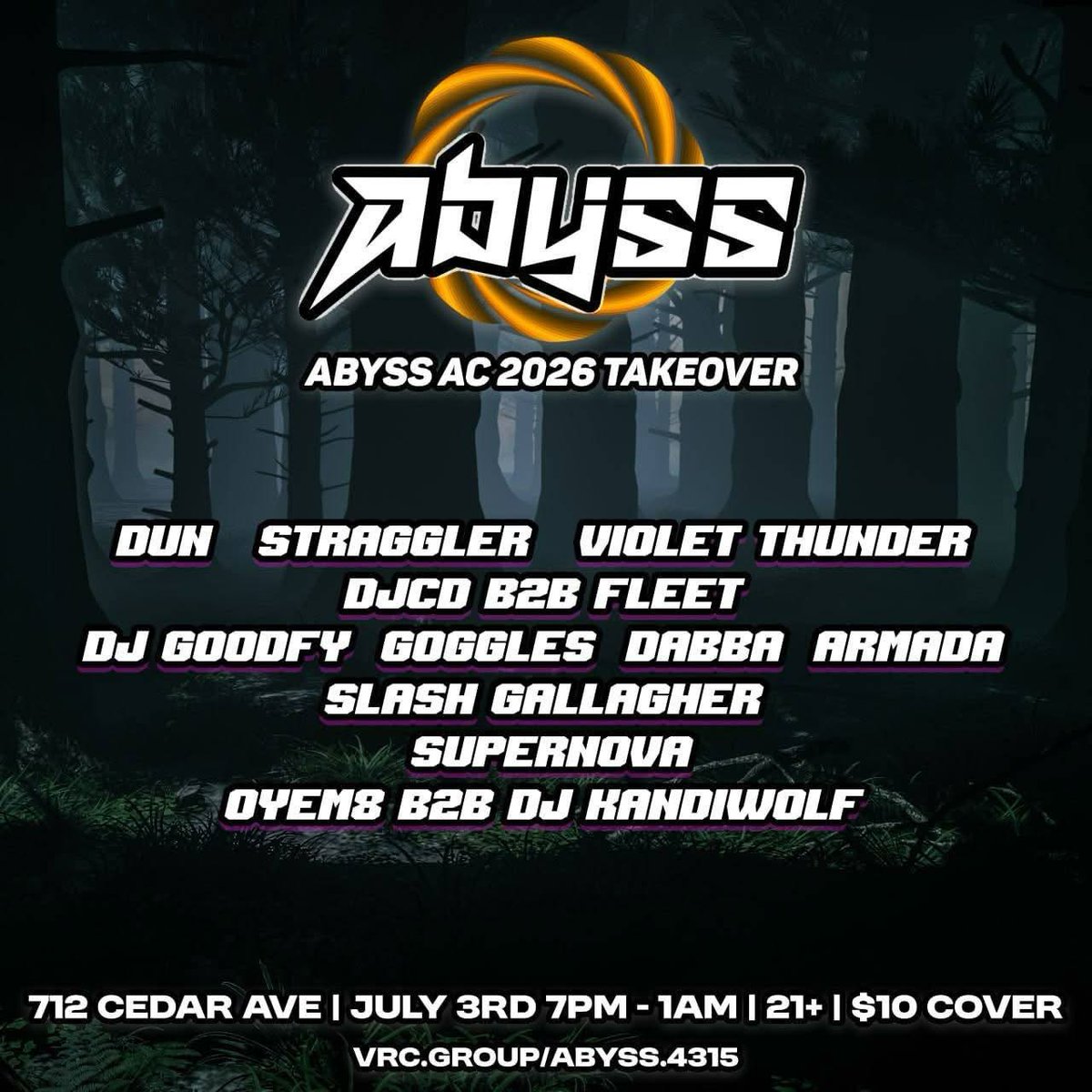 IntoTheAbyssVRC's tweet photo. Our next big event is unlike no other.
Abyss is coming to Anthrocon! 

Come by our house party Friday and enjoy the same amazing lineup you are used to in our VR events! We have a talented bartender and drinks will be provided per a one time $10 tip. 

Hope to see you there! https://t.co/dVQfhfH2mk