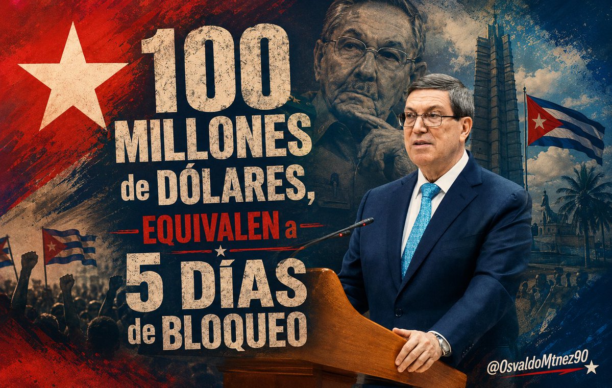 OsvaldoMtnez90's tweet photo. CUBA no NECESITA ninguna AYUDA MISERABLE y FALSA de EEUU. VIVIR sin SANCIONES es nuestro DERECHO.

#LaPatriaSeDefiende https://t.co/PmbR8jgtDt