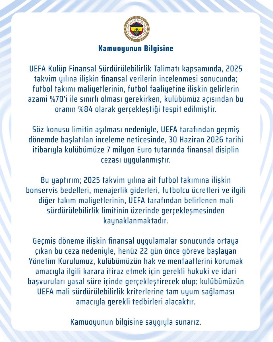 Fenerbahçe SK tweet media