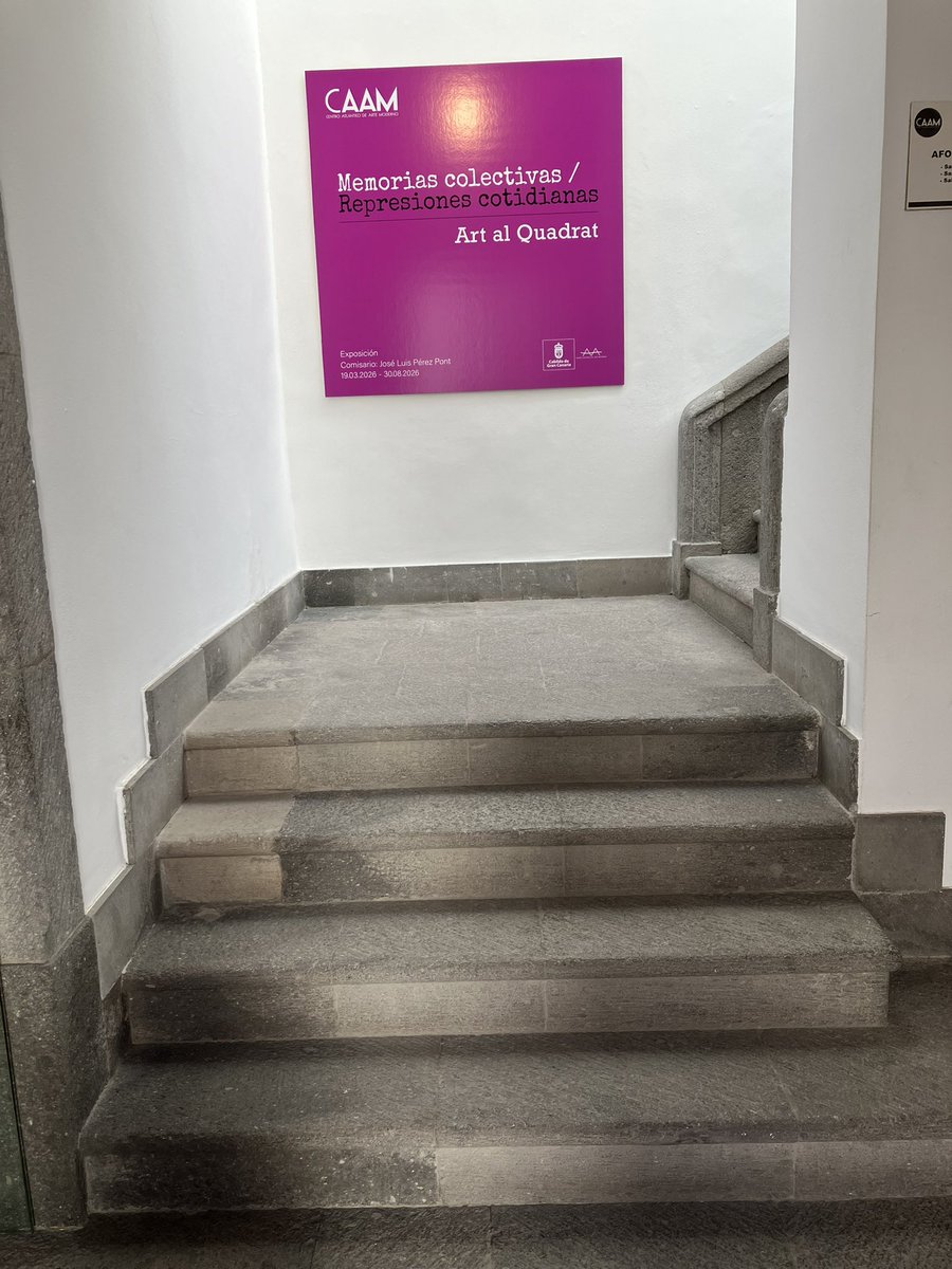 CanariasCultur's tweet photo. 🧶¡Muy recomendable la exposición “#ArtAlQuadrat: memorias colectivas / represiones cotidianas del @CAAMGranCanaria!
Mueve conciencias, tiene fuerza, informa con arte, se manifiesta contra realidades injustas, crea realidades plásticas sobre la triste realidad histórica; bravo 👉 https://t.co/5GvdOI94xI