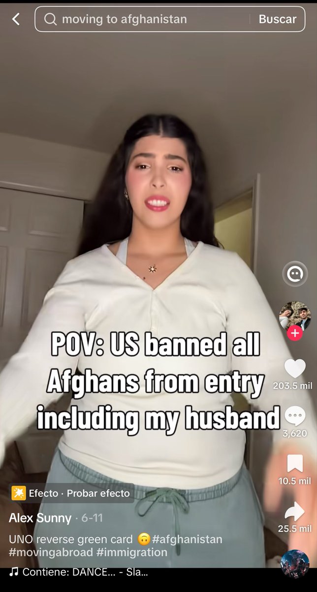 MerGarza's tweet photo. Alex Sunny subió un video hablando sobre que se iría a vivir a Afganistán por su pareja, se conocieron por Snapchat, se han visto en persona una sola vez durante 12 días. Ella actualmente vive en Estados Unidos, el esposo no puede entrar a dicho país porque le negaron la visa, así que ella irá hacia el. La gente le ha advertido que de momento en aquel lugar las mujeres no tienen ni derecho a hablar en público, de cómo es que se pondrá en riesgo, además de que Afganistán no tiene un consulado Estadounidense, y si quisiera escapar de allá, no podría hacerlo.