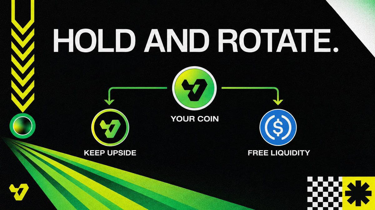 VriseProtocol's tweet photo. People are rotating into bigger caps like $ANSEM for safer ROI. But nobody wants to give up the upside to do it.

With Vaultrise you don't choose. Park the coin as collateral, pull USDC, keep the position running.

Hold your upside and free up liquidity to rotate. Both at once. https://t.co/JepBU1aBN8