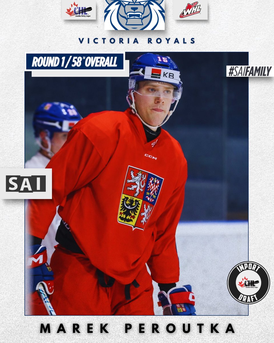 Pmarsoun's tweet photo. Two clients were drafted in the CHL Import Draft.
Martin Psohlavec - Saskatoon Blades
Marek Peroutka - Victoria Royals
#saifamily https://t.co/0tMdwJmOpM