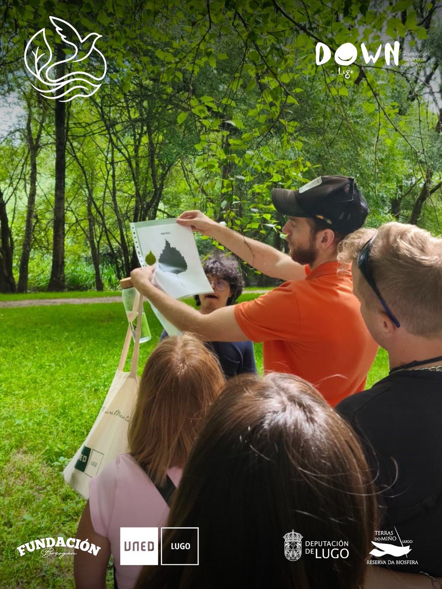 Fund_Breogan's tweet photo. 🦋 Usuarios de Down Lugo participaron nunha nova actividade de “Miño Vivo” na Reserva da Biosfera Terras do Miño.

Unha xornada de observación da biodiversidade e conexión coa natureza guiada por Alejandro Rodríguez, da Oficina Verde da @UNEDLugo.

https://t.co/j6deEH9COz https://t.co/ixbfeoGeiY