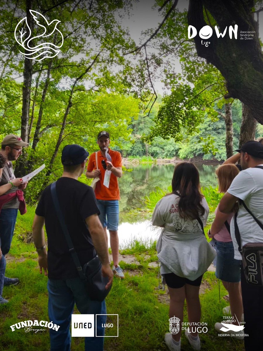 Fund_Breogan's tweet photo. 🦋 Usuarios de Down Lugo participaron nunha nova actividade de “Miño Vivo” na Reserva da Biosfera Terras do Miño.

Unha xornada de observación da biodiversidade e conexión coa natureza guiada por Alejandro Rodríguez, da Oficina Verde da @UNEDLugo.

https://t.co/j6deEH9COz https://t.co/ixbfeoGeiY