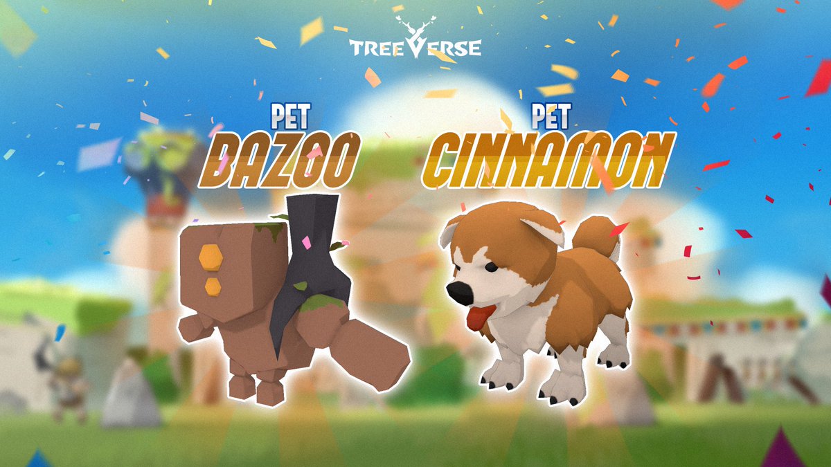 TheTreeverse's tweet photo. Meet Bazoo and Cinnamon.

The final drop rates that will be launched in S2. These can be turned into NFTs at official launch and will not reset.

Now available to unlock via drop rate in the Golem dungeon! https://t.co/WTnZdH2LdK