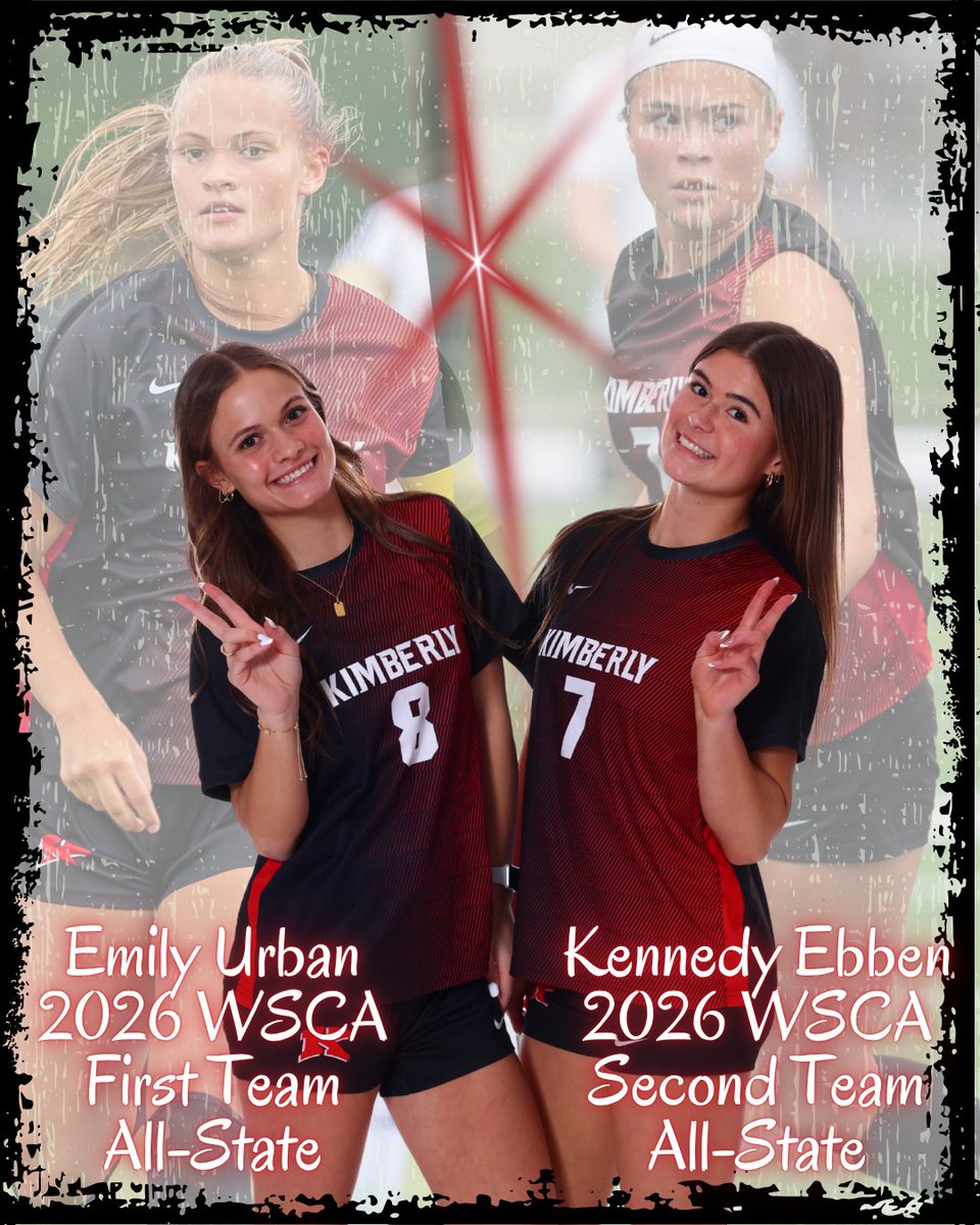 KimGirlsSoccer's tweet photo. Emily Urban, a @mke_wsoccer recruit, was named WSCA First Team All-State, and Kennedy Ebben, a @utahwsoccer recruit, made WSCA Second Team All-State.

We're thrilled that they were recognized among the top 22 players in the state this season. 

Congrats, ladies!

#GoMakers https://t.co/I19MUNKzP2