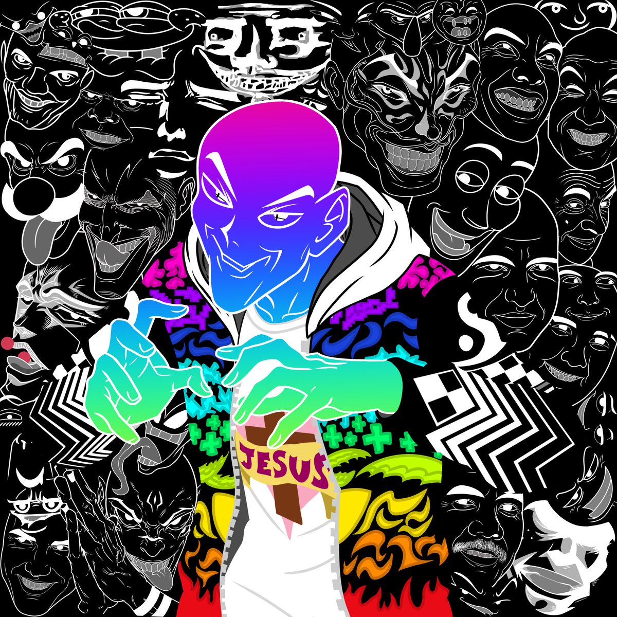 JPM390_'s tweet photo. Más de 3 semanas Dibujando ¿Valió el Esfuerzo? Por su puesto que sí 🗿 

#art #digitalart #RGB #Rainbow #Crazy #memesthatmakeyoucum https://t.co/jD8r53d7Df