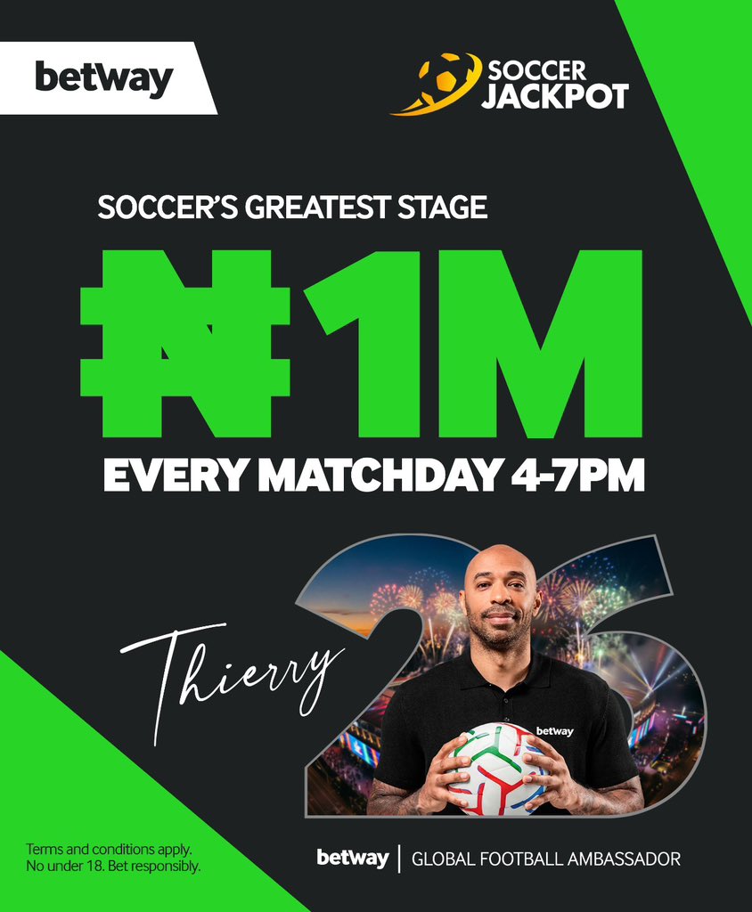 realwick_'s tweet photo. I was scrolling through my WhatsApp and saw my friend complaining about no luck this World Cup 😂

I told him about the Betway Soccer Jackpot, sharing 1M with players every day provided they bet on 4pm to 7pm World Cup matches.

Na once he shout send me the link 😂 https://t.co/O4F9GCr1HW