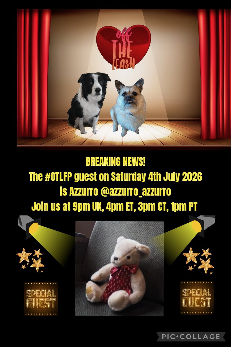 OffTheLeashFP's tweet photo. 📌 Join us today (Saturday) for OTLFP, a Twitter chat about #pets, by pets!

Guest: Azzurro @azzurro_azzurro

Hosts: @Pixie_Tooth &amp; @MillieOTLFP

Starts 9pm UK, 4pm ET, 3pm CT, 2pm MT, 1pm PT

All are welcome. Just search &amp; follow #OTLFP! https://t.co/ftfAo9iZ9f