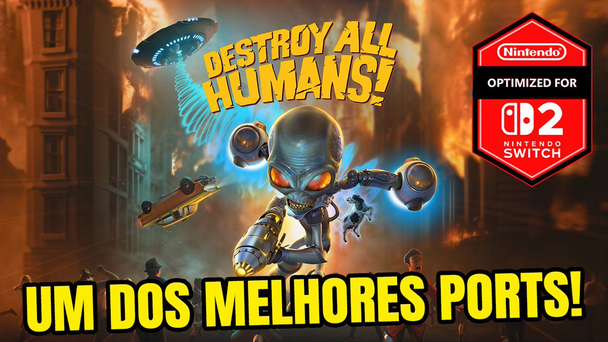 CanalDoEd_'s tweet photo. Destroy All Humans! no Switch 2 SURPREENDEU MUITO!
https://t.co/SbQl4wWGZV
🔑 @THQNordic / @DeadGoodMedia / @Kiratze
#destroyallhumans #nintendo #nintendoswitch2 https://t.co/bFn0YPTi3x
