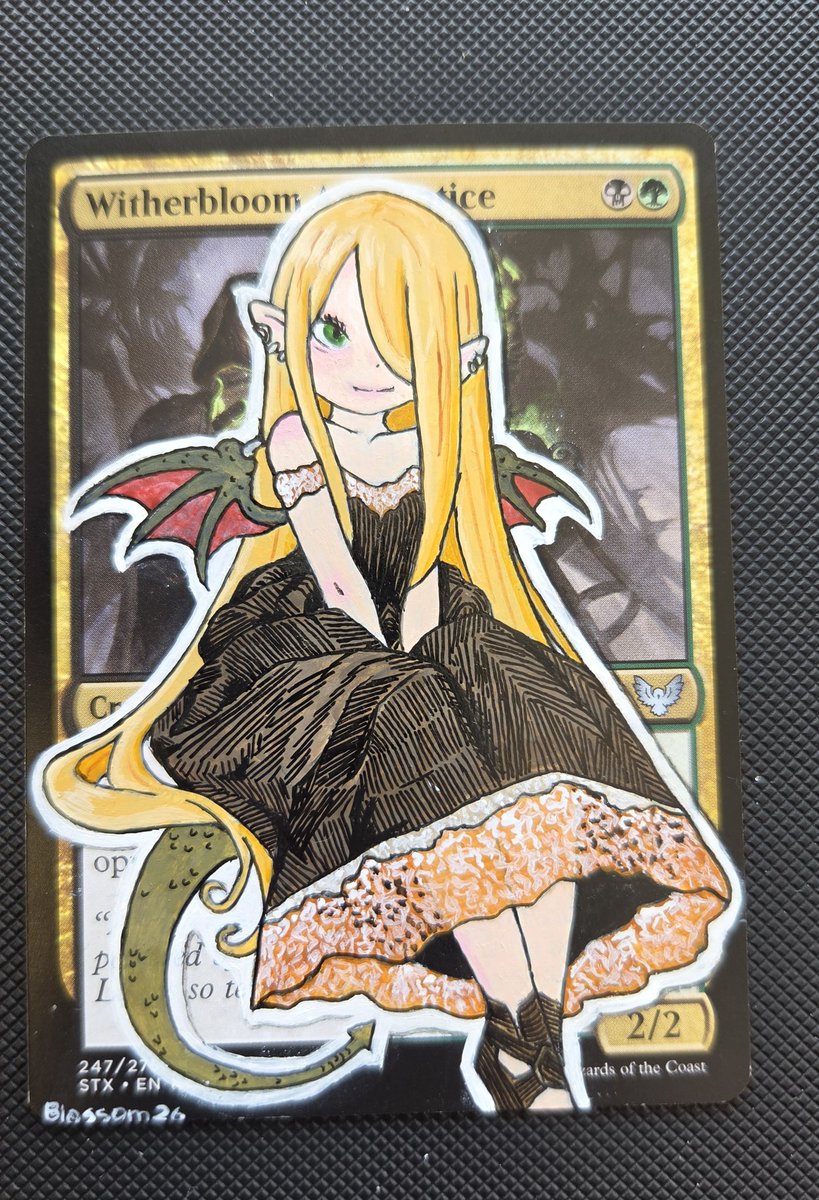 BlossomAlters's tweet photo. Just a little thing. Back to some Old School prize cards now.

#mtgalter #mtg #commander #edh https://t.co/GhBn5uVnOf