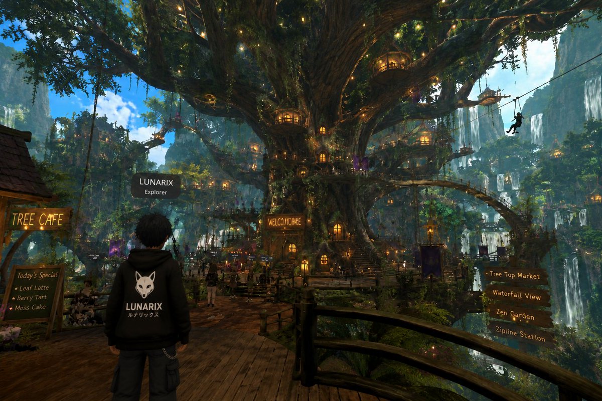 sabel_ley's tweet photo. 𝒞𝑒𝓁𝑒𝓈𝓉𝒾𝒶𝓁 𝒯𝓇𝑒𝑒 𝒱𝒾𝓁𝓁𝒶𝑔𝑒 #Vrchat #Vrchatworld https://t.co/TpmqWEehr6