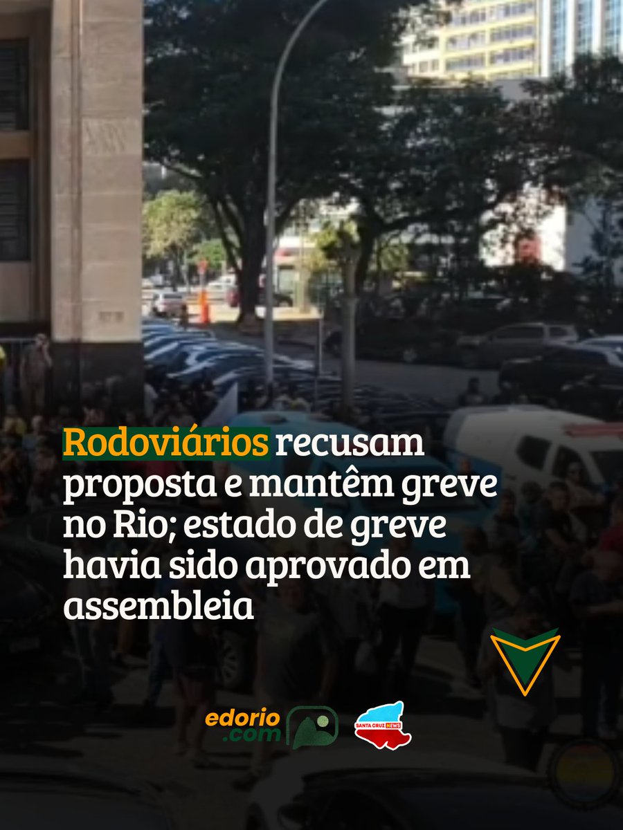 edoriocom's tweet photo. Greve dos Rodoviários no Rio 

NOTA: Quem acompanhou a transmissão até o final viu o momento em que o presidente do Sindicato dos Rodoviários realizou a votação sobre a manutenção do estado de greve, indo de encontro ao que havia sido proposto pela Justiça.

A proposta previa uma trégua na quarta-feira, com retorno dos trabalhadores aos seus postos, e uma nova rodada de diálogo entre o sindicato patronal e o sindicato dos motoristas na segunda-feira, dia 6. Caso não houvesse acordo, como a categoria já estaria em estado de greve, a paralisação poderia ser retomada.

No entanto, os trabalhadores decidiram manter a greve, que segue, por ora, por tempo indeterminado. Após uma segunda votação. 

Até a publicação desta nota, o Sindicato dos Rodoviários não havia se manifestado oficialmente sobre o que foi deliberado em vídeo.