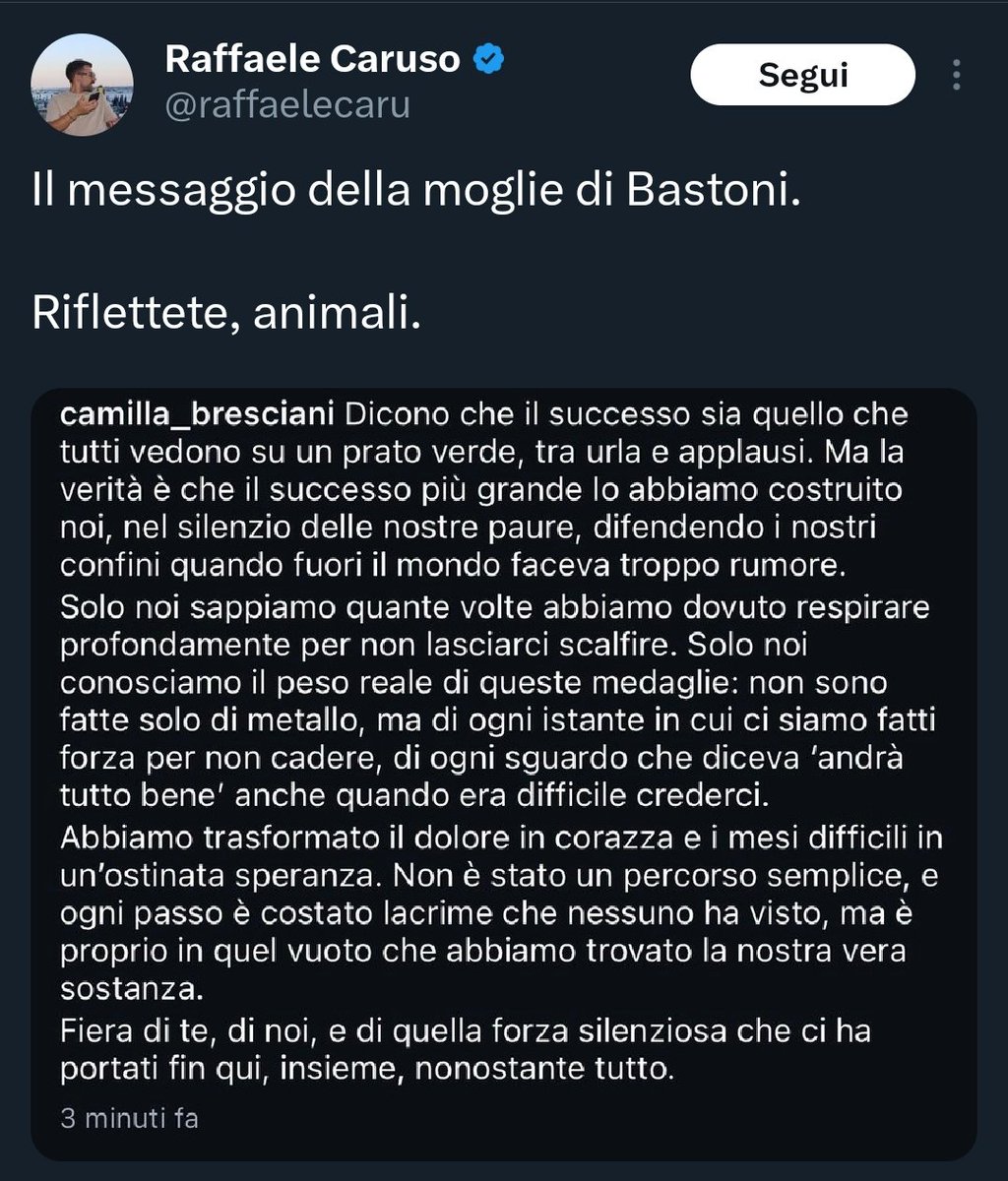 AntoCigg's tweet photo. Riflettete, animali. https://t.co/Yu2cZElEAT