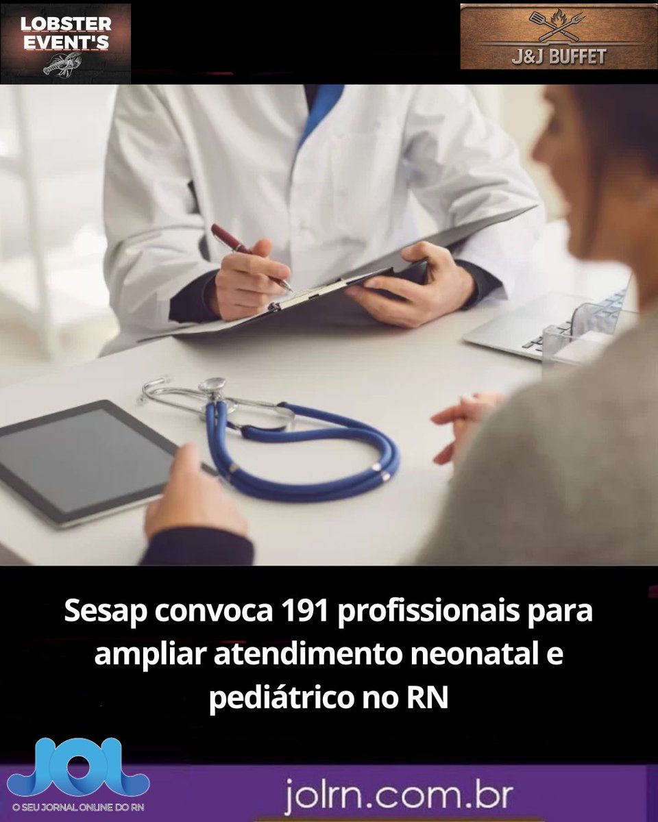 PortalJOLRN's tweet photo. Sesap convoca 191 profissionais para ampliar atendimento neonatal e pediátrico no RN

🗞️💻 Continue conectado e confira todas as matérias do dia na íntegra acessando o portal:

https://t.co/XnmiKtKluX https://t.co/r05teS9eXy