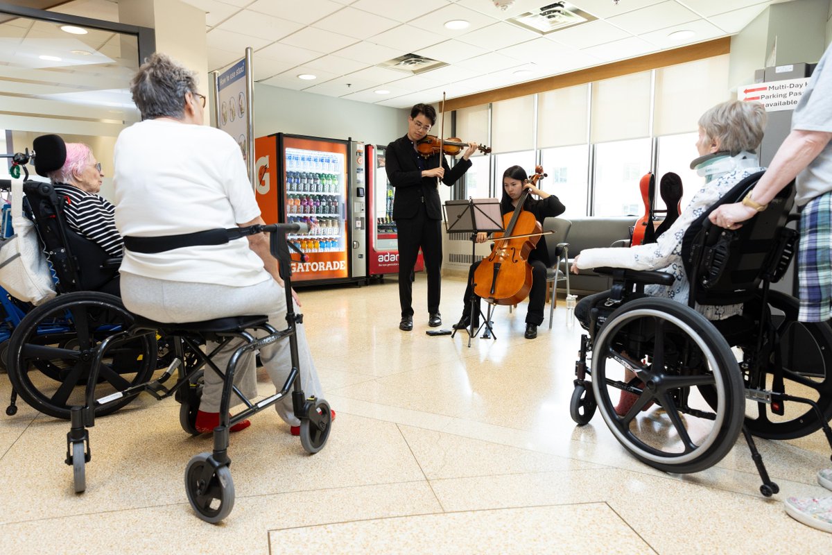 UnityHealthTO's tweet photo. June is Seniors Month in Ontario. Throughout the month, Unity Health is bringing live classical music to older adults creating moments of connection, comfort and joy through music. 🎻🎶 https://t.co/kLaet5khRg