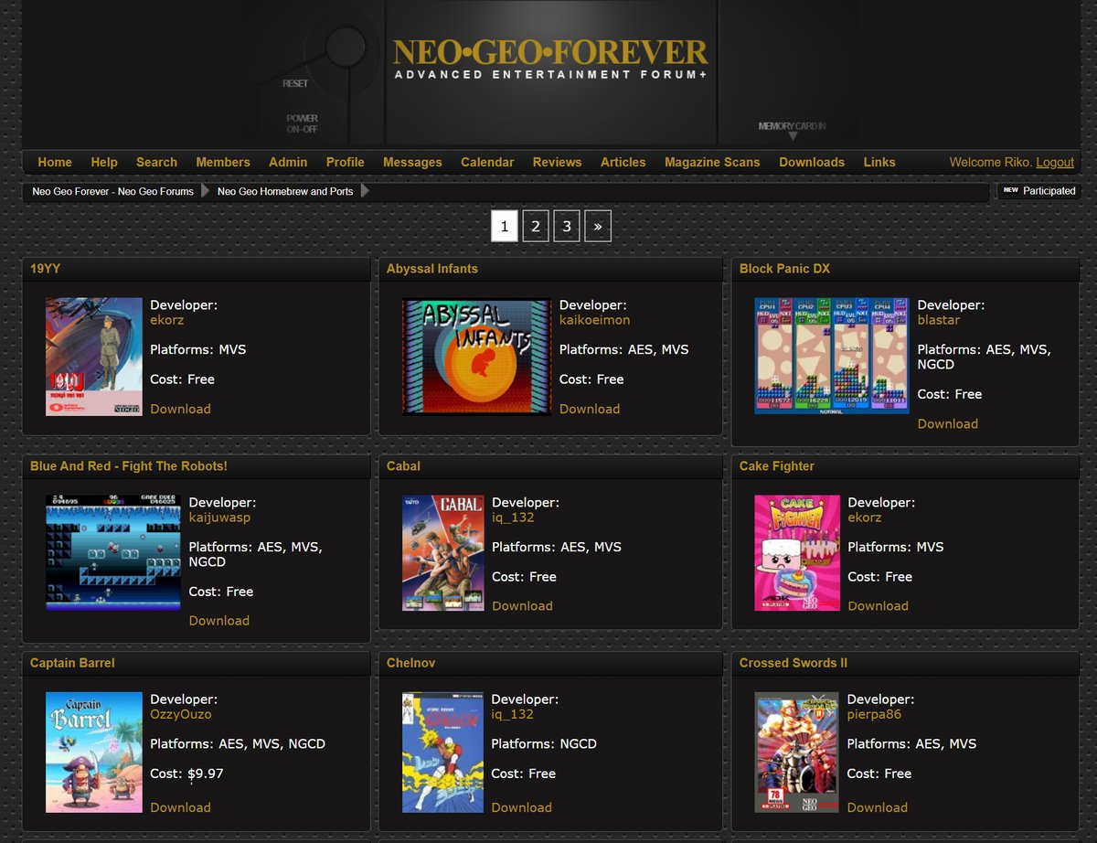 Neo_Geo_Forever's tweet photo. We have a new Neo Geo Homebrew and Ports section of the site. Find and download "homebrew" games here! 🕹️ 💿 ⌨️ ⚡
https://t.co/vvu1VNPgnD
#NeoGeo #SNK #RETROGAMING #retrogames #arcade #PlatformGame #BeatEmUp #Shmup #PuzzleGame https://t.co/U7AatHQbn6