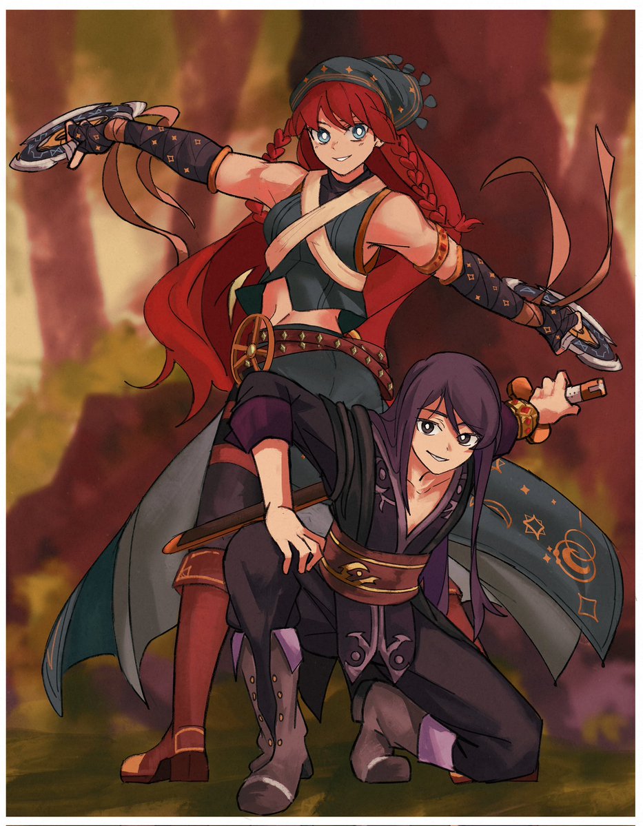 onelightprayer's tweet photo. Another one of Fiona and Yuri together that was made by @/ezekquel! (reposting this again for search visibility)
#talesofvesperia #talesof #oc https://t.co/x7ibfym1z4