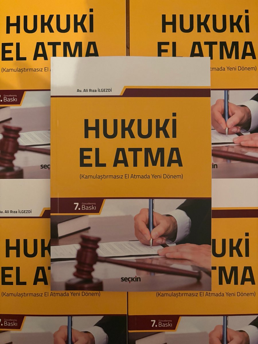 ilgezdi's tweet photo. Hukuki El Atma kitabımın 7. baskısı da raflarda yerini aldı. İlginize şükranlarımla🙏🧿 https://t.co/UQBOBBOxNP