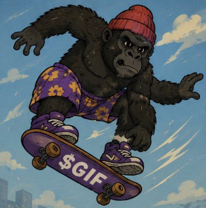 Gorillawifha1's tweet photo. Who’s ready for $GIF?

Drop your $SOL addresses below 👇🏽 

The clock has started ticking 🕰️ https://t.co/p19PkLkbWu