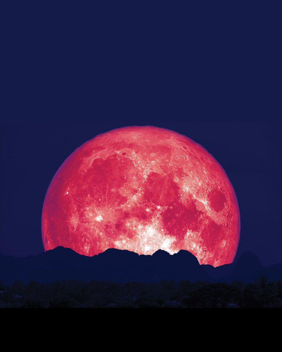NightSkyToday's tweet photo. JUST IN🚨: Look up at the Moon tonight, you won't see one like it for nearly two decades. https://t.co/wNOrRmUHun