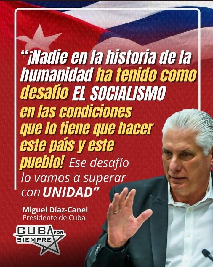 alexeyojeda73's tweet photo. Lo que no pueden perdonarnos es que tengamos una Revolución a sólo 90 millas del imperio.
#CubaEstáFirme #LatiendoConFidel #NoMásBloqueo https://t.co/BwZQUY8oRy