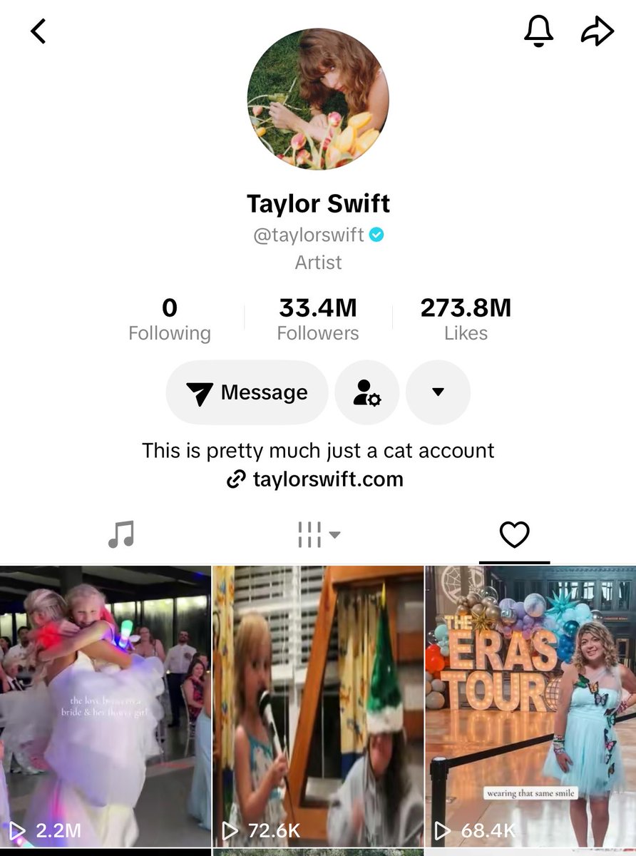 SwiftNYC's tweet photo. Taylor liked this video of a wedding on TikTok, using the audio “I Knew It, I Knew You” 🥹 https://t.co/QhlXeajcgw