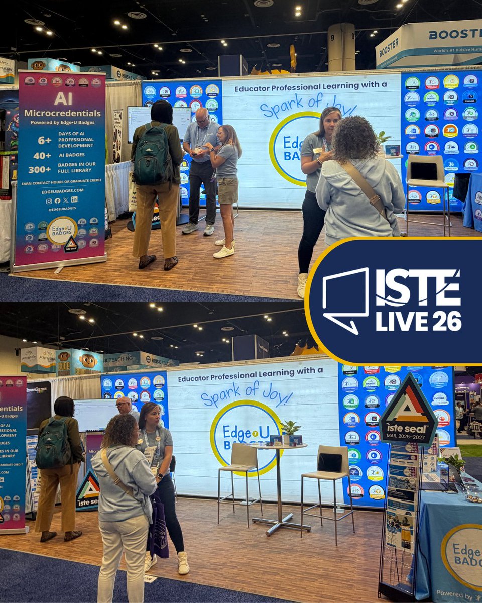 ForwardEdgeOH's tweet photo. If you missed us yesterday, be sure to come see our team at Booth #2516 to chat about how our AI microcredentials help educators move beyond tool training to build real, skill-based AI literacy!

Check out all our session details and locations here: https://t.co/tyw7PWnsJ0. https://t.co/81PfvnAipl
