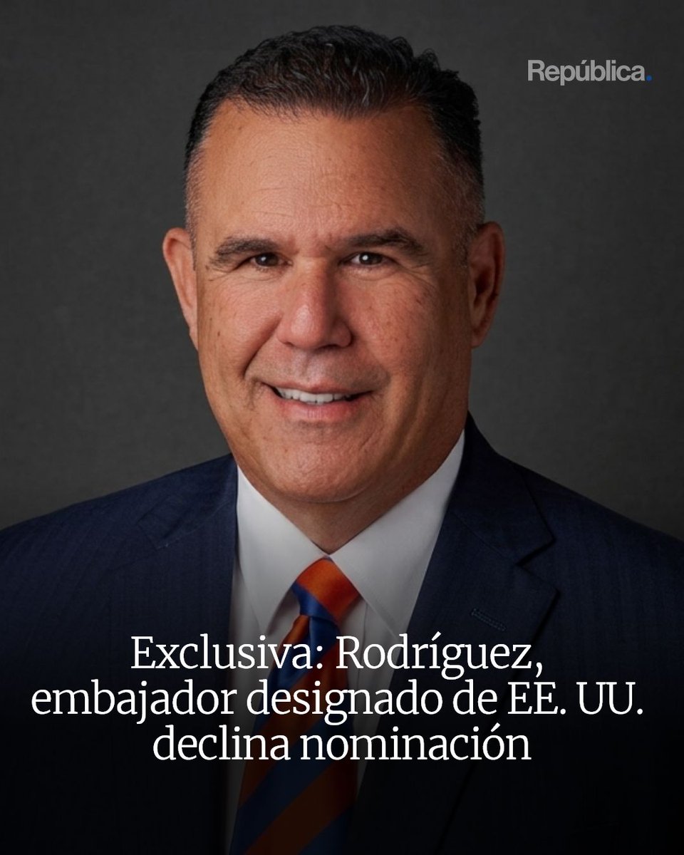 republicagt's tweet photo. 🚨🇺🇸 Juan José Rodríguez retiró su nominación para convertirse en embajador de Estados Unidos en Guatemala.

El abogado confirmó que solicitó a la Casa Blanca retirar su nombramiento. https://t.co/oQqQMiwJia https://t.co/zEPKXOR6ds