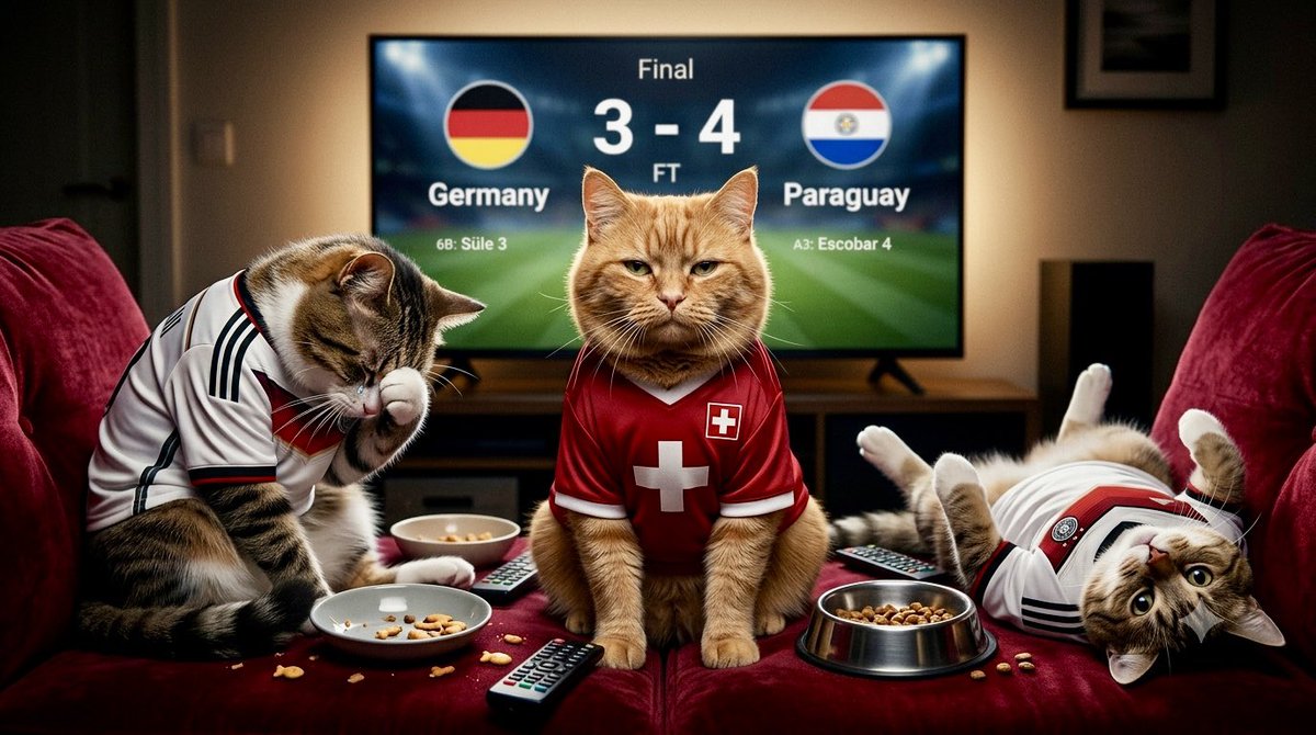 MarkusPeter's tweet photo. Schweizer Trost: When 'Nein' Means 'Nine Lives of Misery'. https://t.co/WdZhkVwj0g
