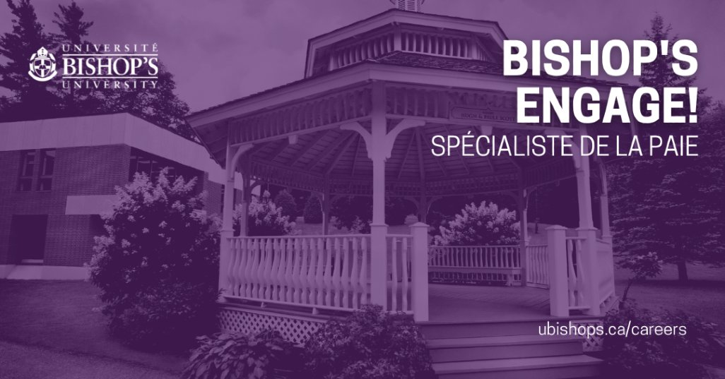 UBishops's tweet photo. #UBishops recherche un - une spécialiste de la paie pour un poste temporaire à temps plein. 

Pour plus de détails et voir nos postes à combler: https://t.co/03Zp3zo7gD https://t.co/ipYVE7doVu
