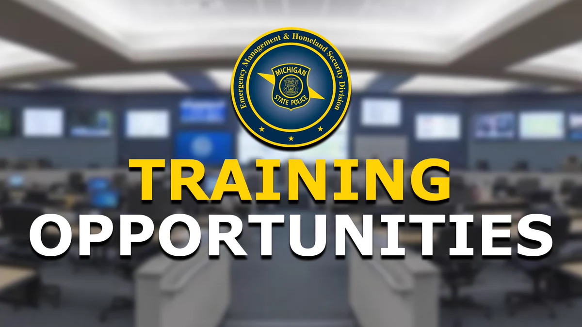 graphic that says "Training Opportunities" 