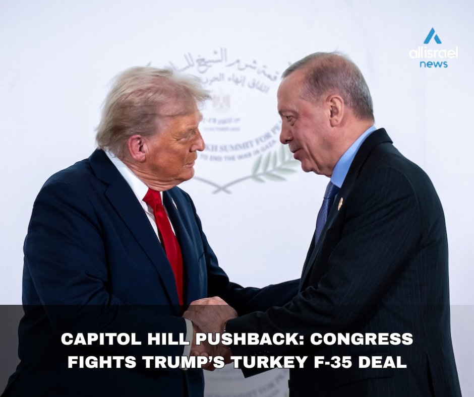 all_israel_news's tweet photo. “It is concerning…there’s no secret that Erdoğan and Turkey have some big question marks over them. And what their plan is for the region, what their desire is for the region is extremely concerning.” — Congressman Mark Harris

Bipartisan friction is rapidly heating up on Capitol Hill as lawmakers mobilize to block the Trump administration from potentially readmitting Turkey into the F-35 stealth fighter jet program. Sparked by White House signals hinting at an upcoming move to make Turkish President Recep Tayyip Erdoğan "very happy" ahead of the NATO summit, a letter of concern is actively circulating through Washington to lay the groundwork for a Joint Resolution of Disapproval.

The congressional pushback highlights a massive national security dilemma. Under current U.S. law, transferring F-35 aircraft to Ankara is strictly prohibited as long as Turkey remains in possession of Russia's S-400 missile defense system, a combination defense experts warn poses an unacceptable risk of exposing classified stealth software to Moscow. Beyond technical intelligence leaks, lawmakers are deeply alarmed by Erdoğan’s "neo-Ottoman" foreign policy trajectory—including his hosting of Hamas leadership, aggressive anti-Israel rhetoric, and expanding military footprint in Syria and Libya—raising serious doubts about whether Turkey remains a reliable ally for Western strategic interests.