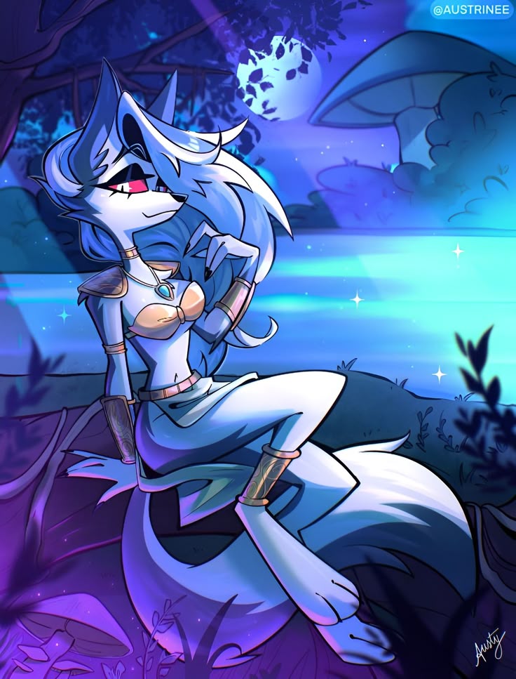 herryton63473's tweet photo. Swapped the spiked collar for something a bit more magical.... 
Artby @AUSTRINEE
#Hazbinhotel #HelluvaBossFanArt #Loona https://t.co/ZTGe4gMbco