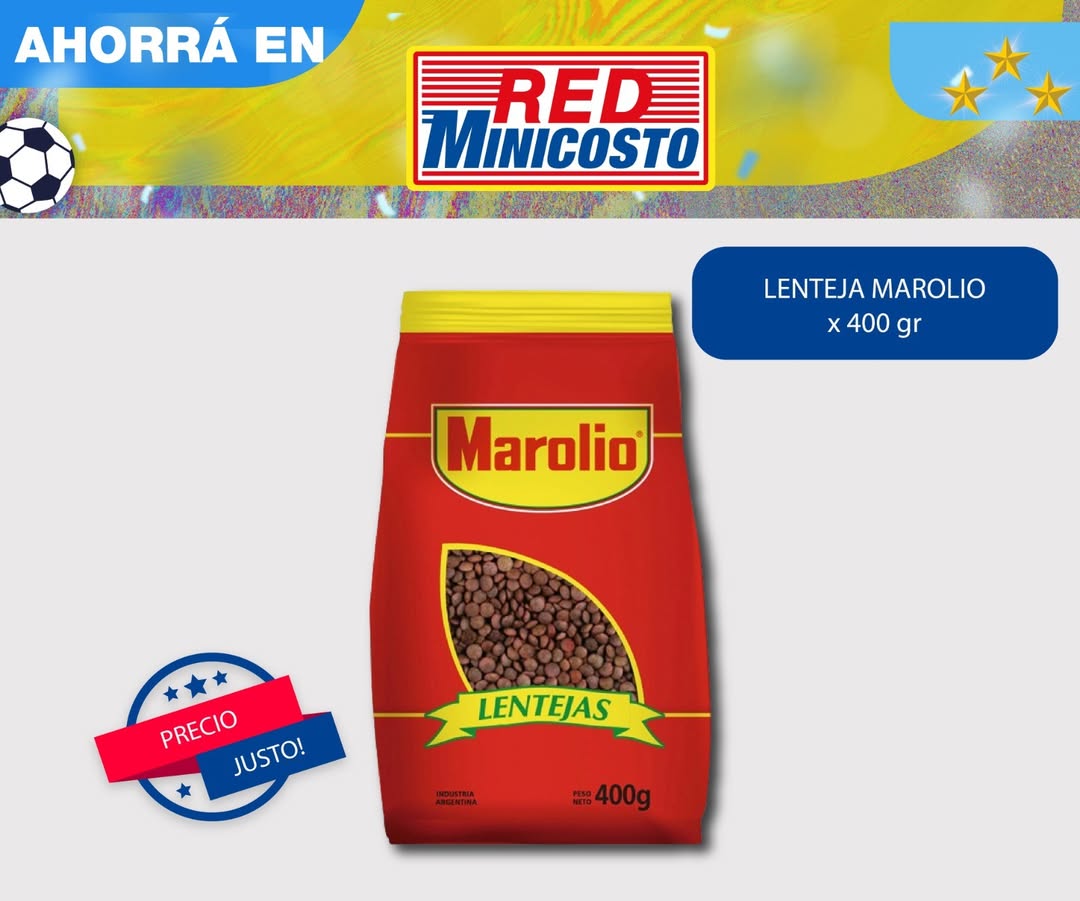 redminicosto's tweet photo. 🥣❤️ El ingrediente ideal para tus comidas de todos los días.
Las Lentejas #Marolio son prácticas, rendidoras y perfectas para preparar platos caseros llenos de sabor.
¡Encontralas en tu #RedMinicosto más cercano!
#LentejasMarolio #SaborCasero #PrecioJusto #RedMinicosto https://t.co/R1ISbAS3PU