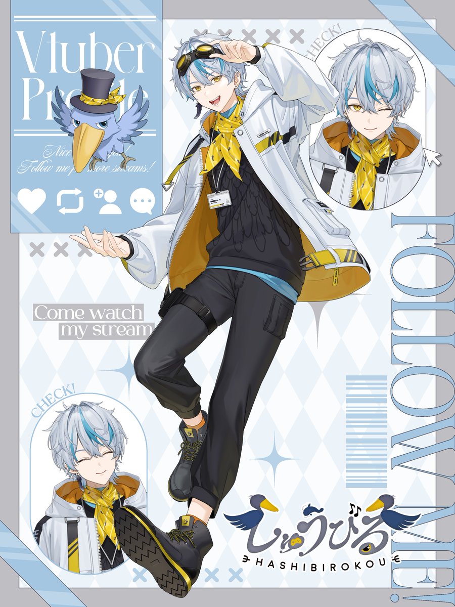 shoebill_vt's tweet photo. 【固定用】
ハシビロコウからヒト型に転生した、
個人勢Vtuber『しゅうびる』です🐥
ポンコツ系ですが、ゆるふぁい！
⋆┈┈┈┈┈┈┈┈┈┈┈┈┈┈┈⋆
タグなど
総合＆配信タグ：#しゅうびる観察中
ファンアート：#しゅうびる画
FM：無し／FN：飼育員
⋆┈┈┈┈┈┈┈┈┈┈┈┈┈┈┈⋆ https://t.co/VMTLjnKa1O