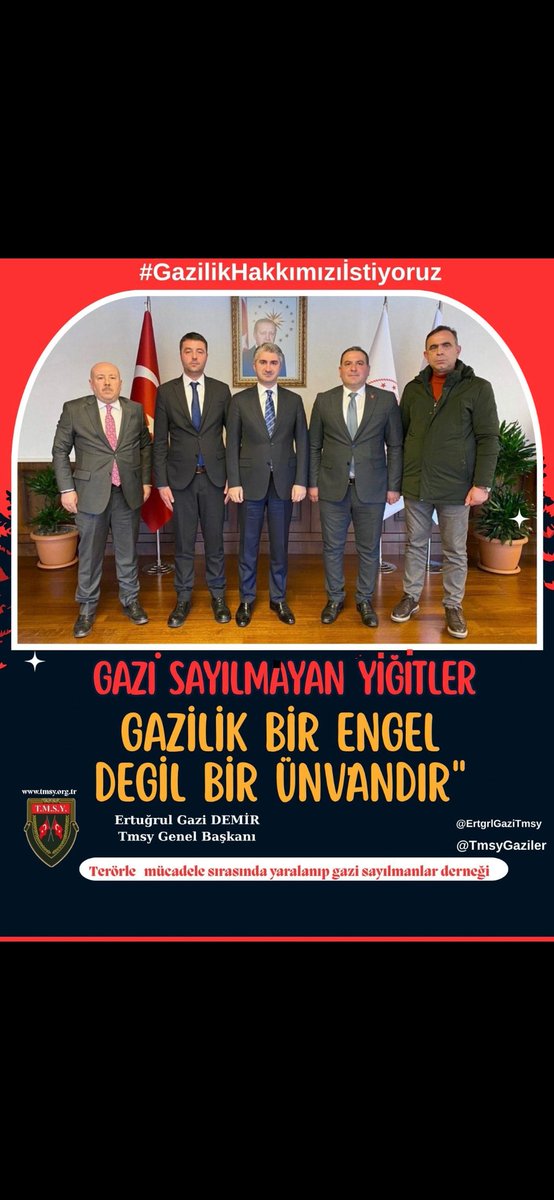 KemalSuluoglu5's tweet photo. Sn. Bakan Yrd. @ztarikdaroglu’nun Gaziliğe verdiği önem ve katkı bizlere umut veriyor. Teşekkür ederiz.

#GazilikHakkımızıİstiyoruz
@RTErdogan
@MahinurOzdemir
@hulusiakarmedya
@drbetulsayan
@celebimehmeta
@kocakkonuralp
@dtcuneytaldemir.35 https://t.co/5YO2XRJAFu
