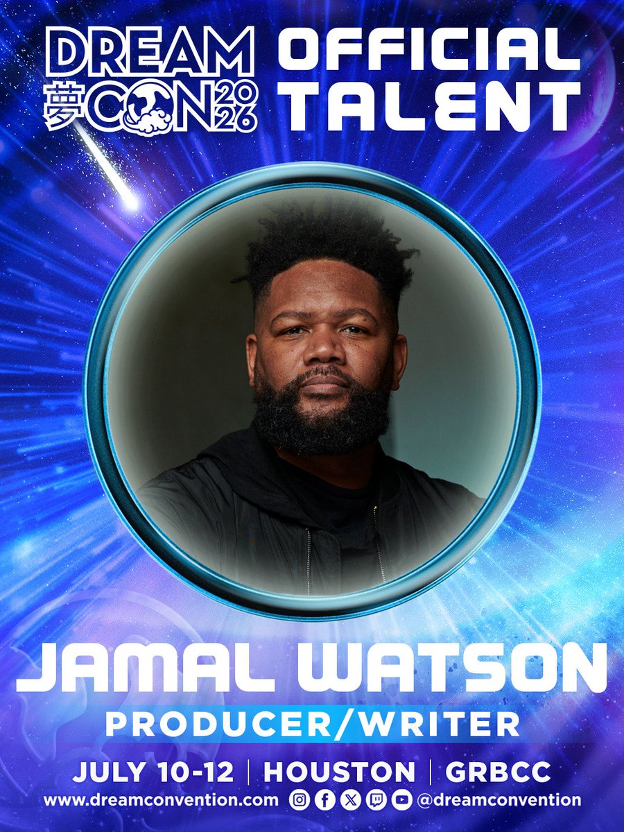 dreamconvention's tweet photo. Welcome Dr. Stephen Love and Jamal Watson to Dream Con 2026! 

Join them alongside Martian Blueberry co-founder Love Jones and director/producer Ryan Watson for an exclusive conversation on what it takes to bring stories to life across the industry! 🎥 

#DreamCon #DreamCon2026 https://t.co/oV1GlcT6Dg