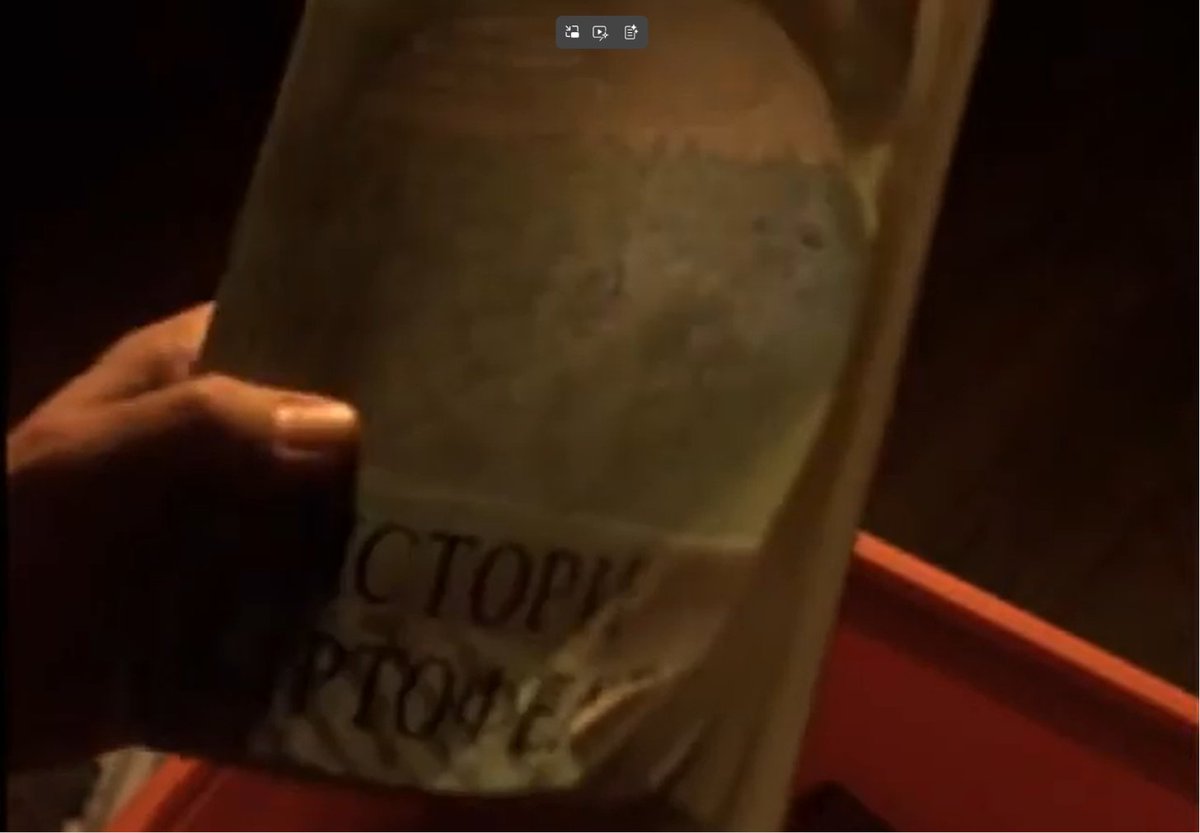dodobzh's tweet photo. A Canadian TV show set in the Philip K. Dick universe, Total Recall 2070, used a Russian book titled History of Potato as a prop. Hilarious. https://t.co/NVKulIWbYf