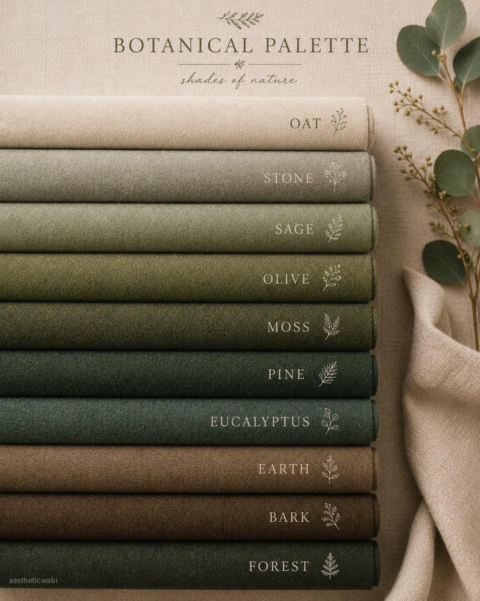aestheticwabi's tweet photo. What's your favorite shade from nature? https://t.co/WcaUZElw2p